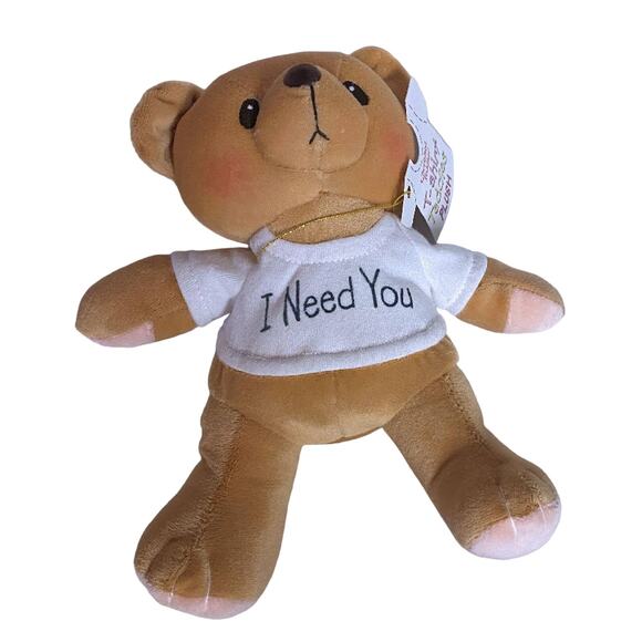 Cherished Teddies 8" Plush Bear Enesco 1999 I Need You T-Shirt Stuffed Animal - Picture 5 of 8
